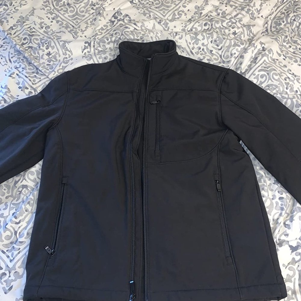 Midweight Soft Shell Jackets for Men - Men’s Water Resistant Windbreaker with S